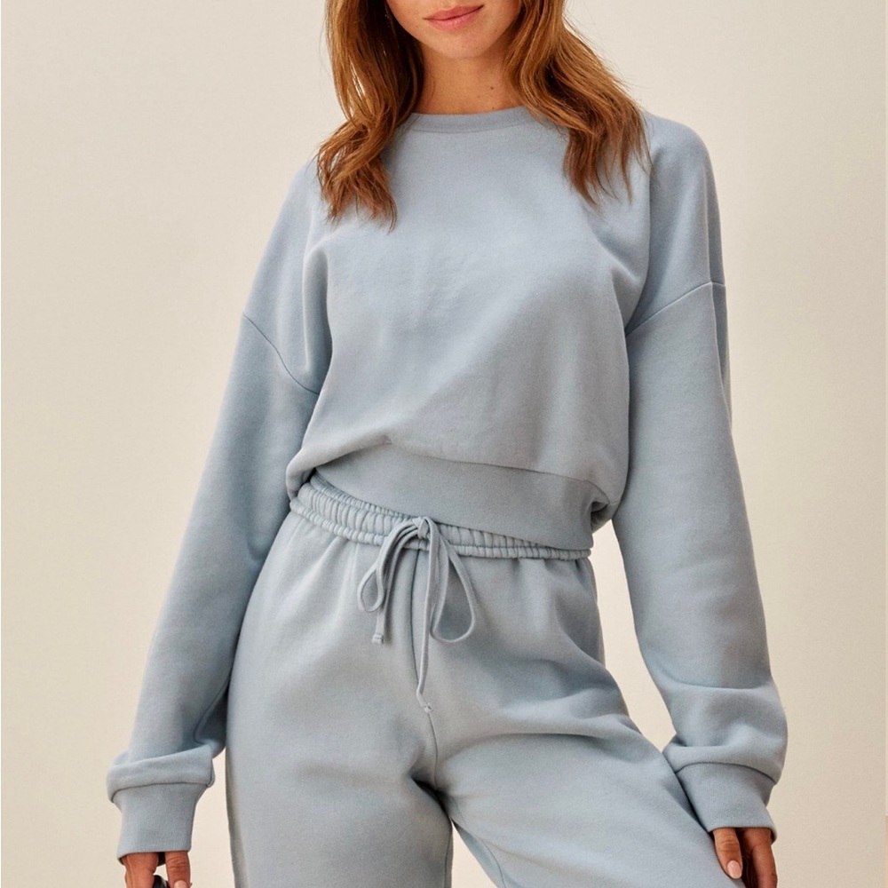 Hunter classic sweatshirt in barely blue